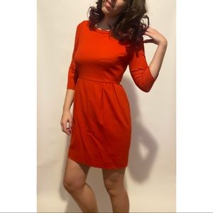 Fully lined red jcrew dress